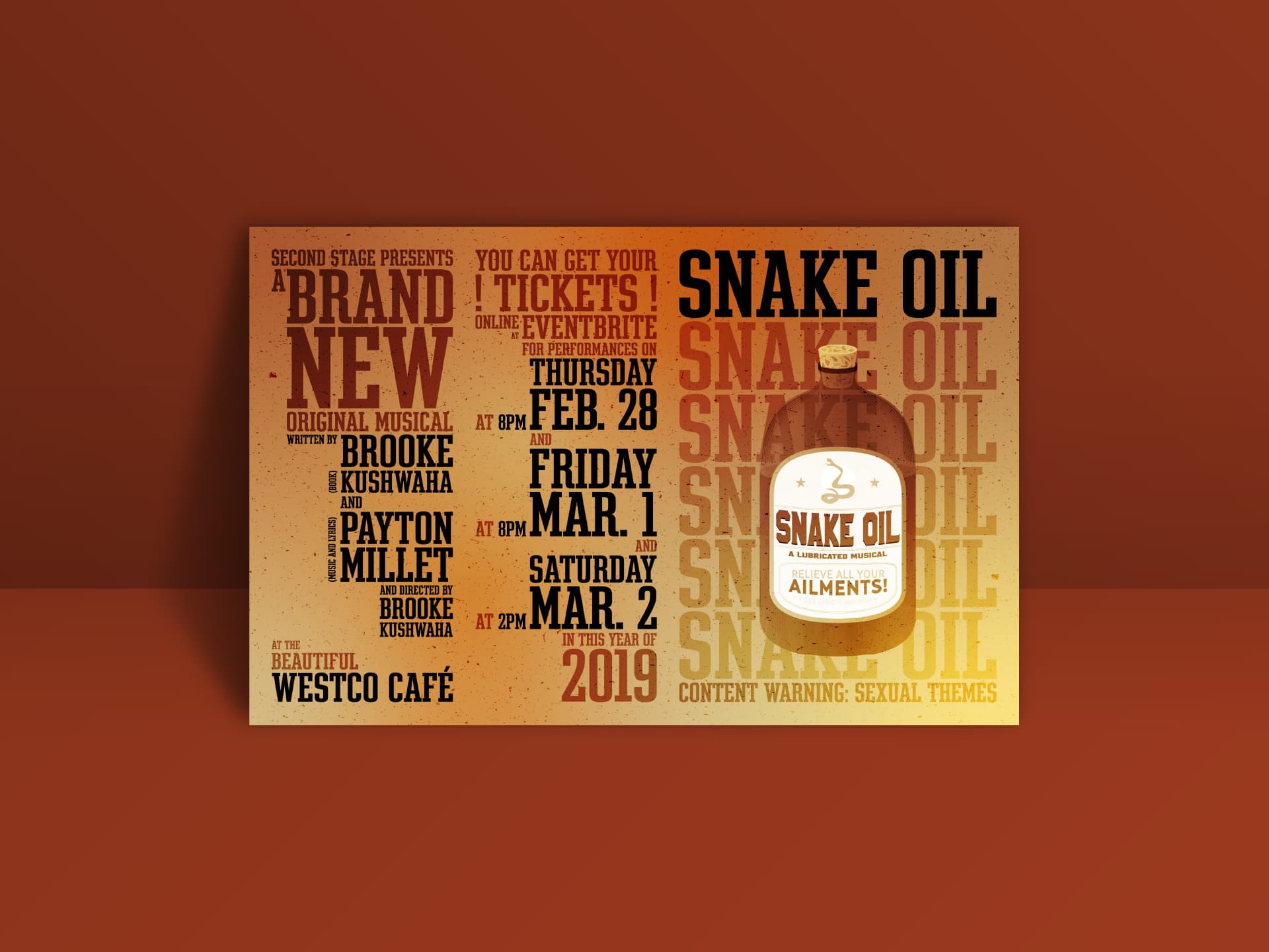 “Snake Oil” poster